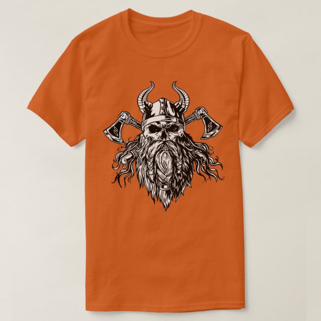 Camiseta Calavera de Viking Pirate Classic TShirt (Diseño del anverso)