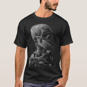 Camiseta Calavera de Vincent Van Gogh de una hebra de Skele