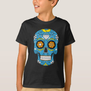Camiseta Calavera decorada