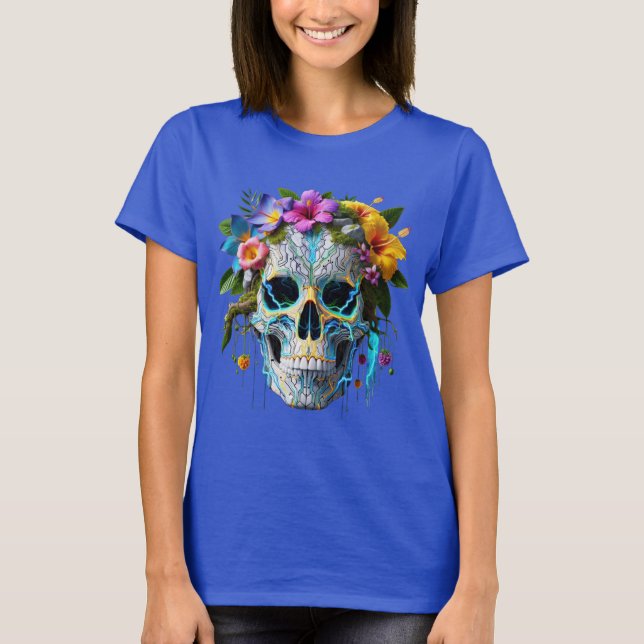 Camiseta Calavera del circuito floral (Anverso)