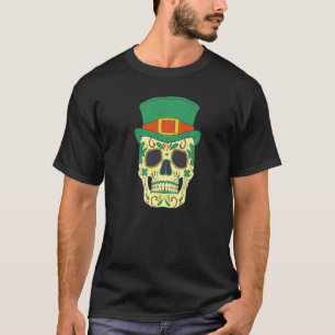 Camiseta Calavera del Día de los Muertos de San Patricio Ho
