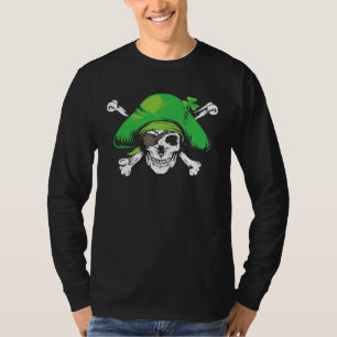 Camiseta Calavera del Día de San Patricio Leprechaun Ir