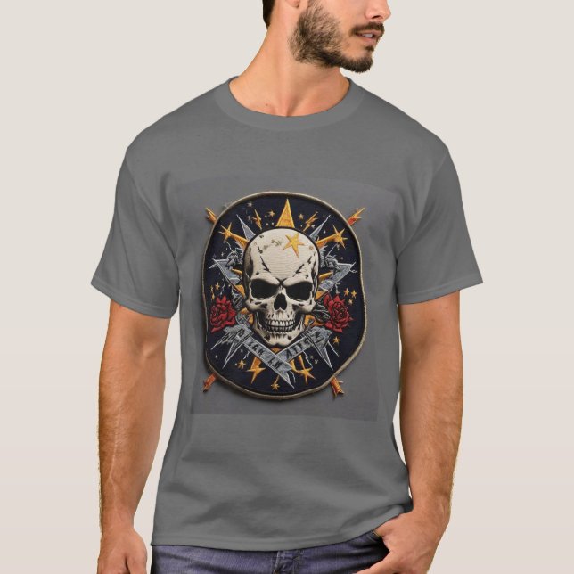 Camiseta Calavera delgada: Brigada Bolt (Anverso)