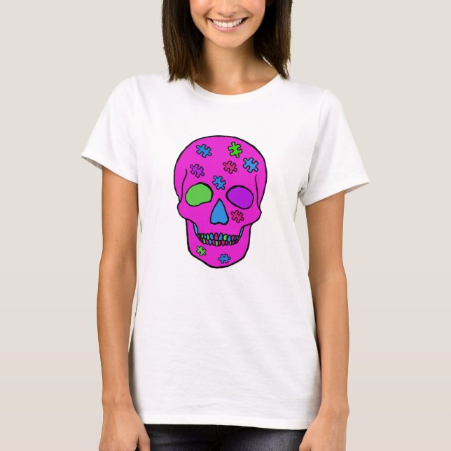 Camiseta Calavera desconcertada (Anverso)