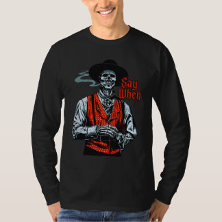Camiseta Calavera Di Cuando Divertido Vaquero Occidental