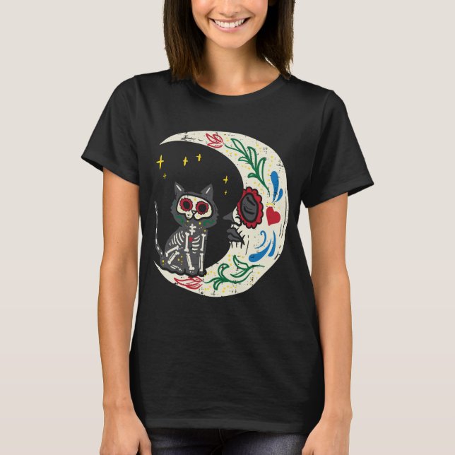 Camiseta Calavera Dia De Muertos H (Anverso)