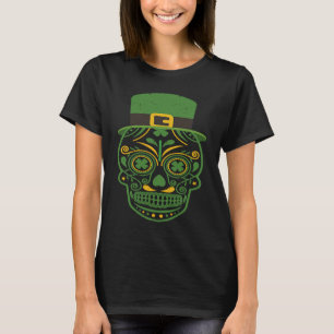 Camiseta Calavera Día de San Patricio de Muertos Afortunado