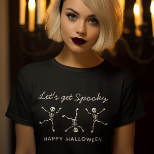 Camiseta Calavera Dibujada a Mano en Blanco y Negro para Ha