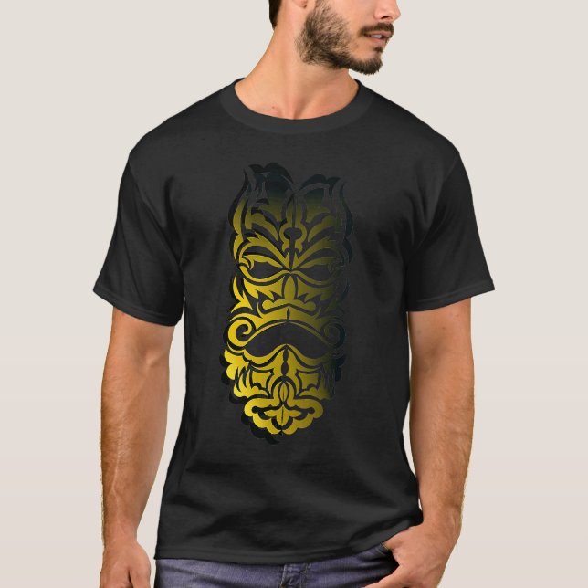Camiseta Calavera dorada azteca (Anverso)