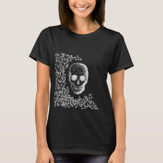 Camiseta Calavera, en blanco.