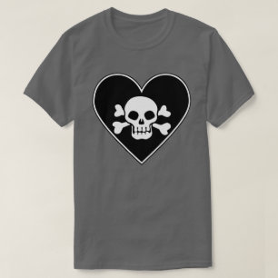 Camiseta Calavera en corazón