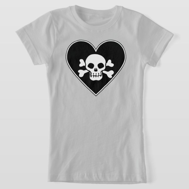 Camiseta Calavera en el corazón (Distribución)