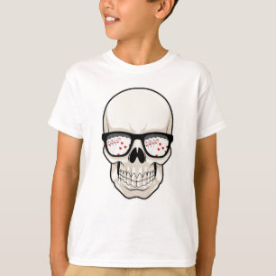 Camiseta Calavera en Poker con gafas de sol