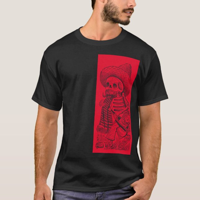 Camiseta Calavera en rojo (Anverso)