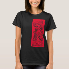 Camiseta Calavera en rojo