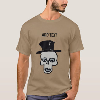 Camiseta Calavera en sombrero superior