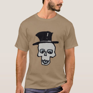 Camiseta Calavera en sombrero superior