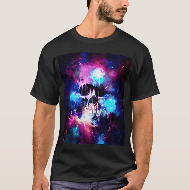Camiseta Calavera Espacial (Anverso)