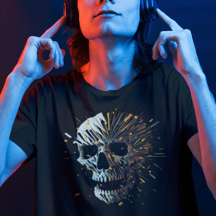 Camiseta Calavera explosiva - Cracking Up Resumen de la caí