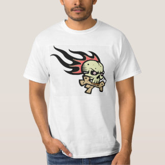 Camiseta Calavera flameada