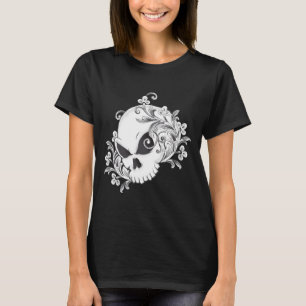 Camiseta Calavera floral