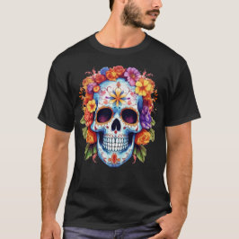 Camiseta Calavera floral 13