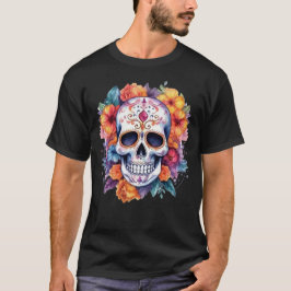 Camiseta Calavera floral 14