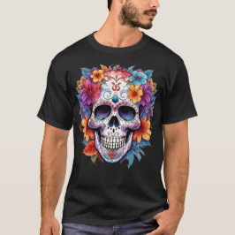 Camiseta Calavera floral 16