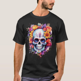 Camiseta Calavera floral 20