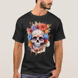 Camiseta Calavera floral 4