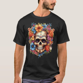 Camiseta Calavera floral 7