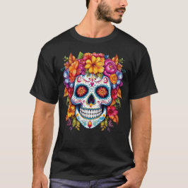 Camiseta Calavera floral 9