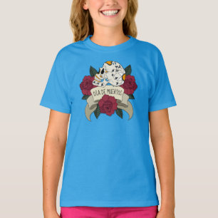 Camiseta Calavera floral Dia de los Muertos Ringer Shirt