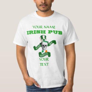 Camiseta Calavera gótica divertida en St Patrick's