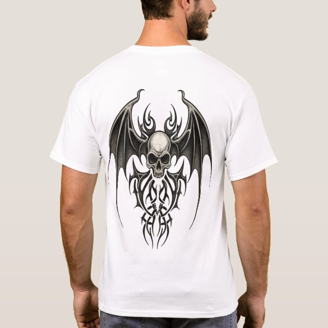 Camiseta Calavera guardiana tribal (Reverso)
