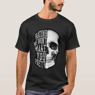 Camiseta Calavera-Hermosa-Desastre-Ing-Me-Won-No-Te-Presta