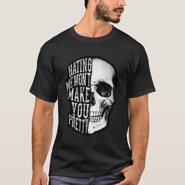 Camiseta Calavera-Hermosa-Desastre-Ing-Me-Won-No-Te-Presta (Anverso)