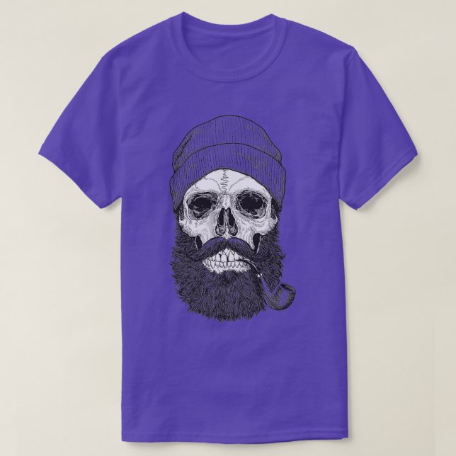 Camiseta Calavera Hipster 2 (Diseño del anverso)