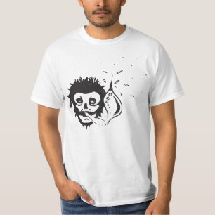Camiseta calavera humeante