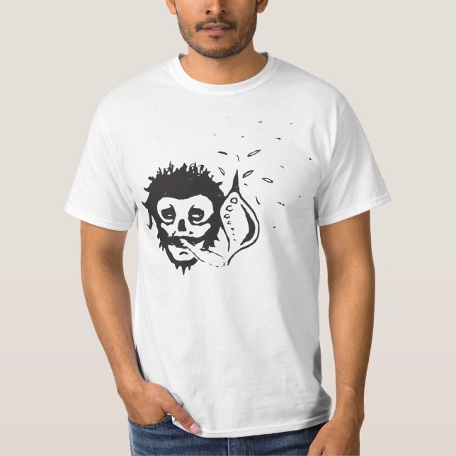 Camiseta calavera humeante (Anverso)
