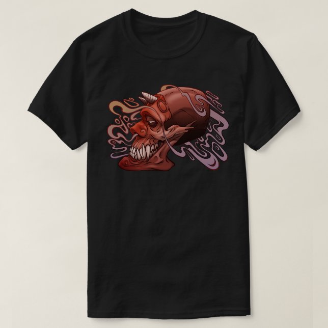 Camiseta Calavera japonesa (Diseño del anverso)