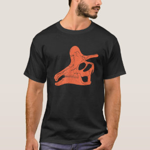 Camiseta Calavera Lambeosaurus Cazador de fósiles en camise