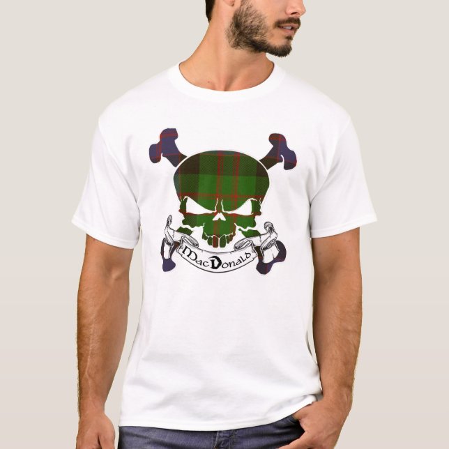 Camiseta Calavera MacDonald Tartán (Anverso)