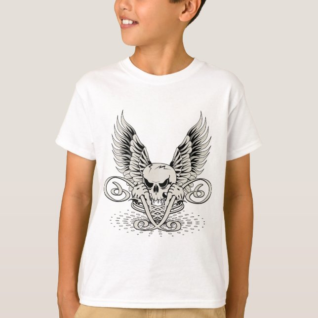 Camiseta Calavera malvada (Anverso)