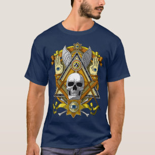 Camiseta Calavera masónica Freemason Iluminati Esotteric