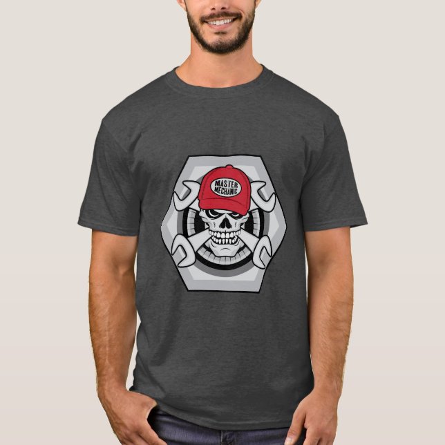 Camiseta Calavera mecánica (Anverso)