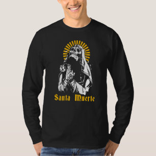 Camiseta Calavera mexicana de azúcar muerta Santa Muerte Mé