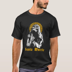 Camiseta Calavera mexicana de azúcar muerta Santa Muerte Mé