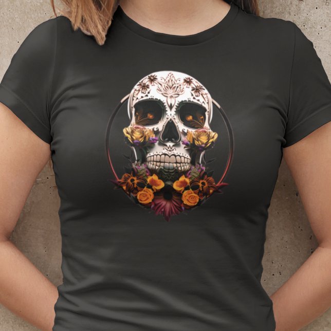 Camiseta Calavera mexicana de oro de azucar de oro (Subido por el creador)