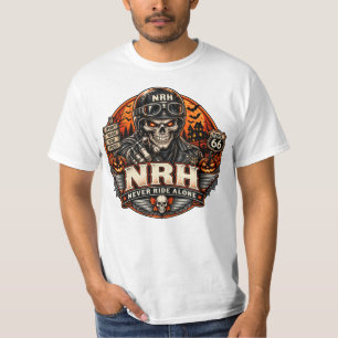 Camiseta Calavera Motociclista Halloween Ruta 66 N